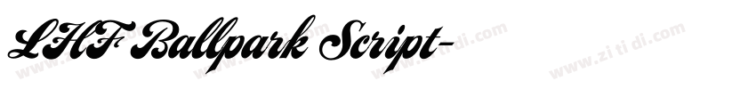 LHF Ballpark Script字体转换 LHF Ballpark Script字体转换